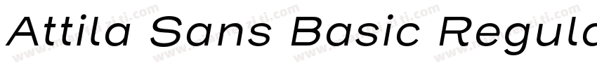 Attila Sans Basic Regular字体转换